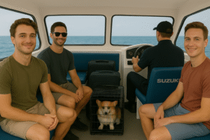Private speedboat to Gili that can carry pets with the condition of using a pet carrier