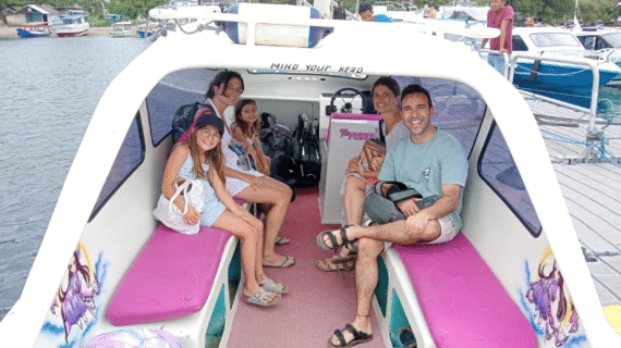 From Portugal to Paradise: Our Family’s Relaxing Private Speedboat Ride from Teluk Nare to Gili Air at Sunset