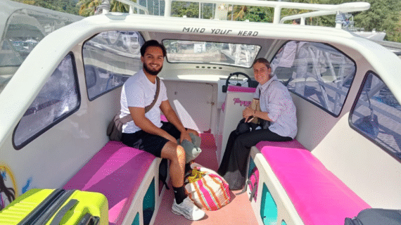 Morning Waves and Easy Smiles: Kris & Bilal’s Private Speedboat Ride from Teluk Nare to Gili Trawangan
