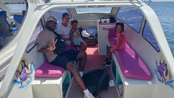French Family Adventure: Late Morning Private Speedboat from Teluk Nare to Gili Air with Kids, Luggage, and Smiles