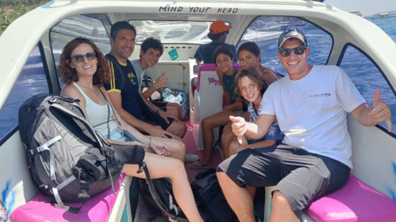 Spanish Family Adventure: Cruising from Teluk Nare to Gili Air with Kids, Luggage, and Big Smiles at Noon