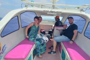 French Family’s Midday Adventure: Private Speedboat Ride from Teluk Nare to Gili Meno with Manta Ray Sightings