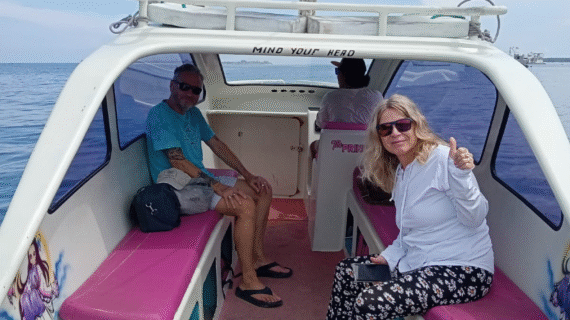 From Blue Salt Villa to Gili Trawangan: Our Effortless Private Ride and Speedboat Adventure with Two Big Suitcases