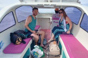 From Senggigi Shores to Mahamaya Paradise: Sarah & Max’s Private Afternoon Ride and Speedboat Adventure to Gili Meno