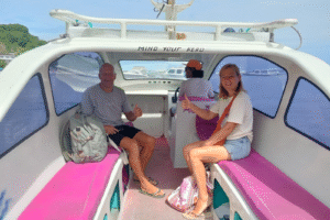Morning Island Escape: Marco & Maike’s Private Speedboat Adventure from Teluk Nare to Gili Meno