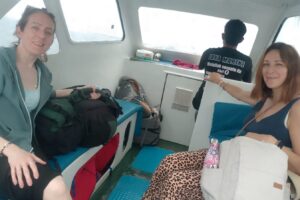 Morning Island Escape: Jo & Vanessa’s Private Speedboat Adventure from Teluk Nare to Gili Air with Easy Onboard Payment