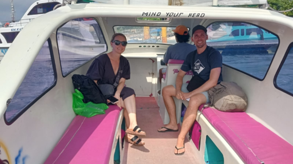 A Relaxing Morning Ride: Ryan & Emily’s Private Speedboat Adventure from Gili Trawangan to Teluk Nare