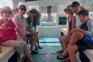 Family Adventure from Sheraton Senggigi to Gili Islands: Private APV Ride, Glass Bottom Boat, and Snorkeling Fun for All Ages
