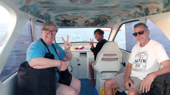 Early Morning Escape: Kylie & Phill’s Private Speedboat Ride from Gili Air to Teluk Nare—Smooth Sailing, Friendly Crew, and Aussie Smiles
