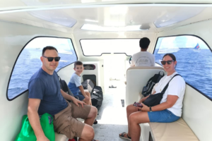 Family Adventure from Teluk Nare to Gili Trawangan: Aussie Travelers Enjoy a Private Speedboat Ride with Extra Care for Their Little Explorer