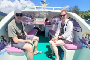 Island Hopping in Style: Stefan & Manuela’s Private Speedboat Adventure from Teluk Nare to Gili Meno