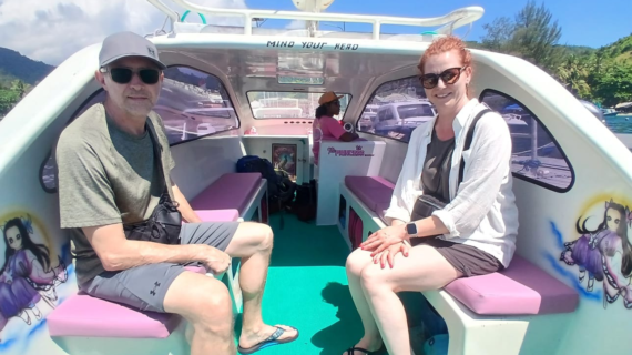 Island Hopping in Style: Stefan & Manuela’s Private Speedboat Adventure from Teluk Nare to Gili Meno