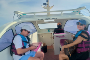 Morning Island Hopping: Our Private Speedboat Adventure from Teluk Nare to Gili Air with the Sundberg Family