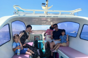 Family Island Hopping Adventure: The Takafuta’s Private Speedboat Ride from Teluk Nare to Gili Trawangan with Kids in Tow