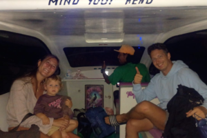 Italian Family’s Sunset Adventure: Private Speedboat from Teluk Nare to Gili Trawangan with Luggage, Laughter, and Island Excitement